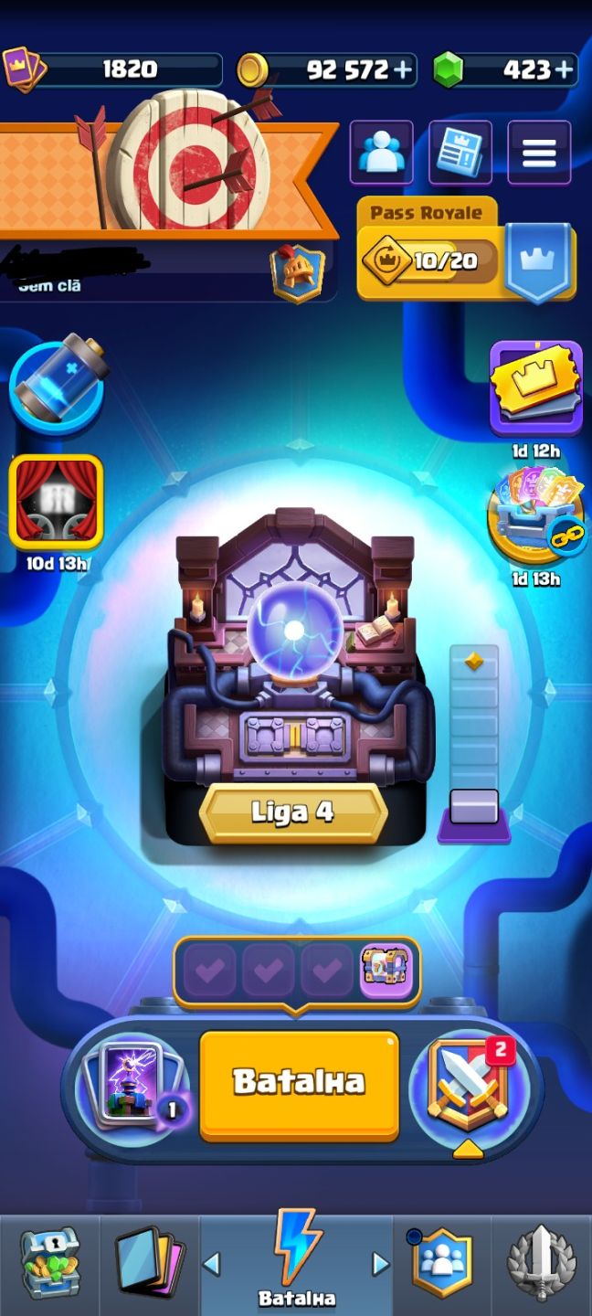 CONTA CLASH ROYALE TOP DECK FULL 16 LIGA 4 E MT ++