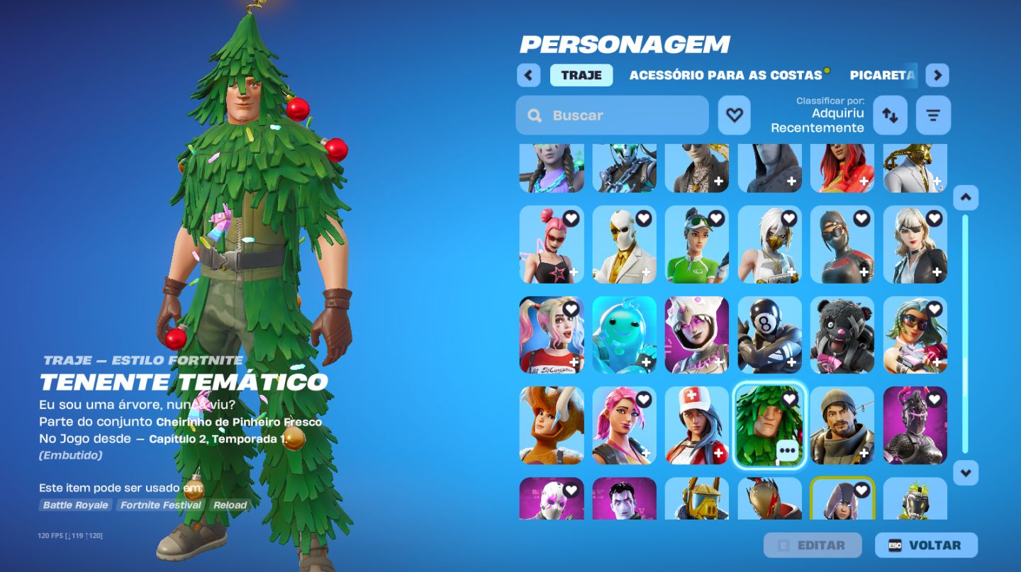 Conta Fortnite com 205 Skins Picareta Minty Axe/Glow/agente corrupto/ o ceifador