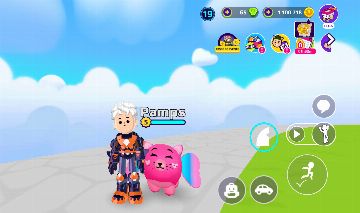 Conta de pkxd com diversas skins e pets raros