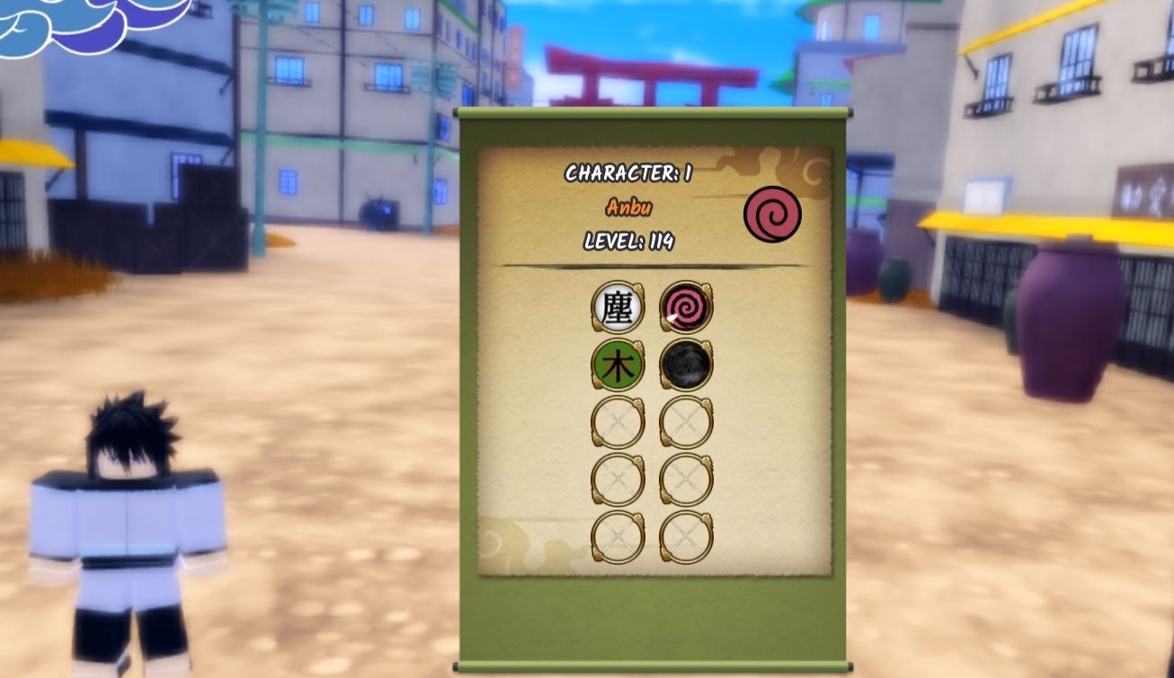 Conta ninja time nível 114 com envy e iron sand, elements particle e wood