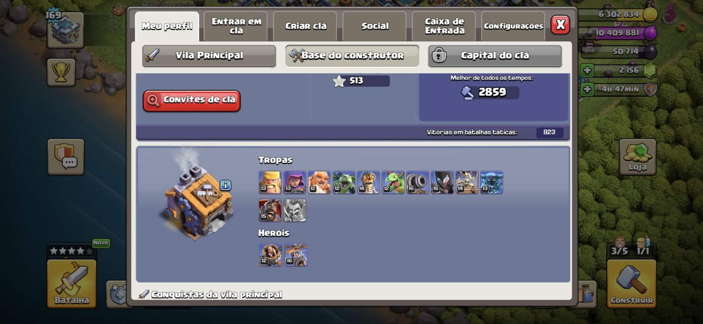 CONTA CLASH OF CLANS CV13