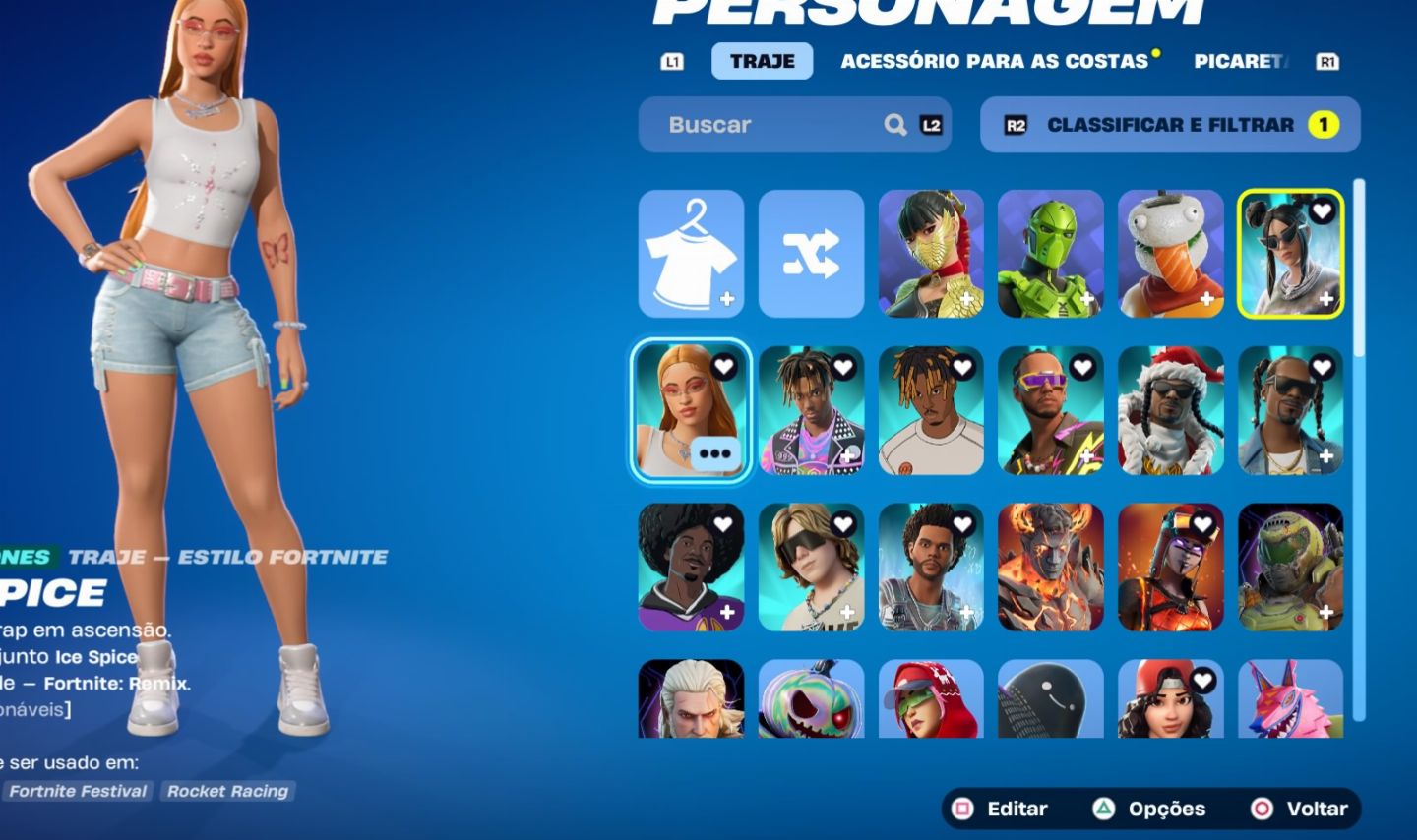 Conta de fortnite antiga com a ice billie e bruno