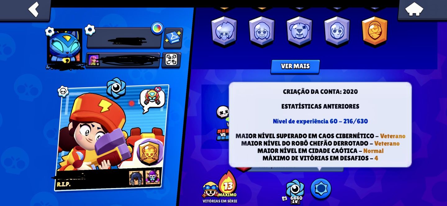 CONTA BRAWL STARS | SKINS RARAS, HIPERCARGAS, LENDÁRIOS, GEMAS, TROFÉUS