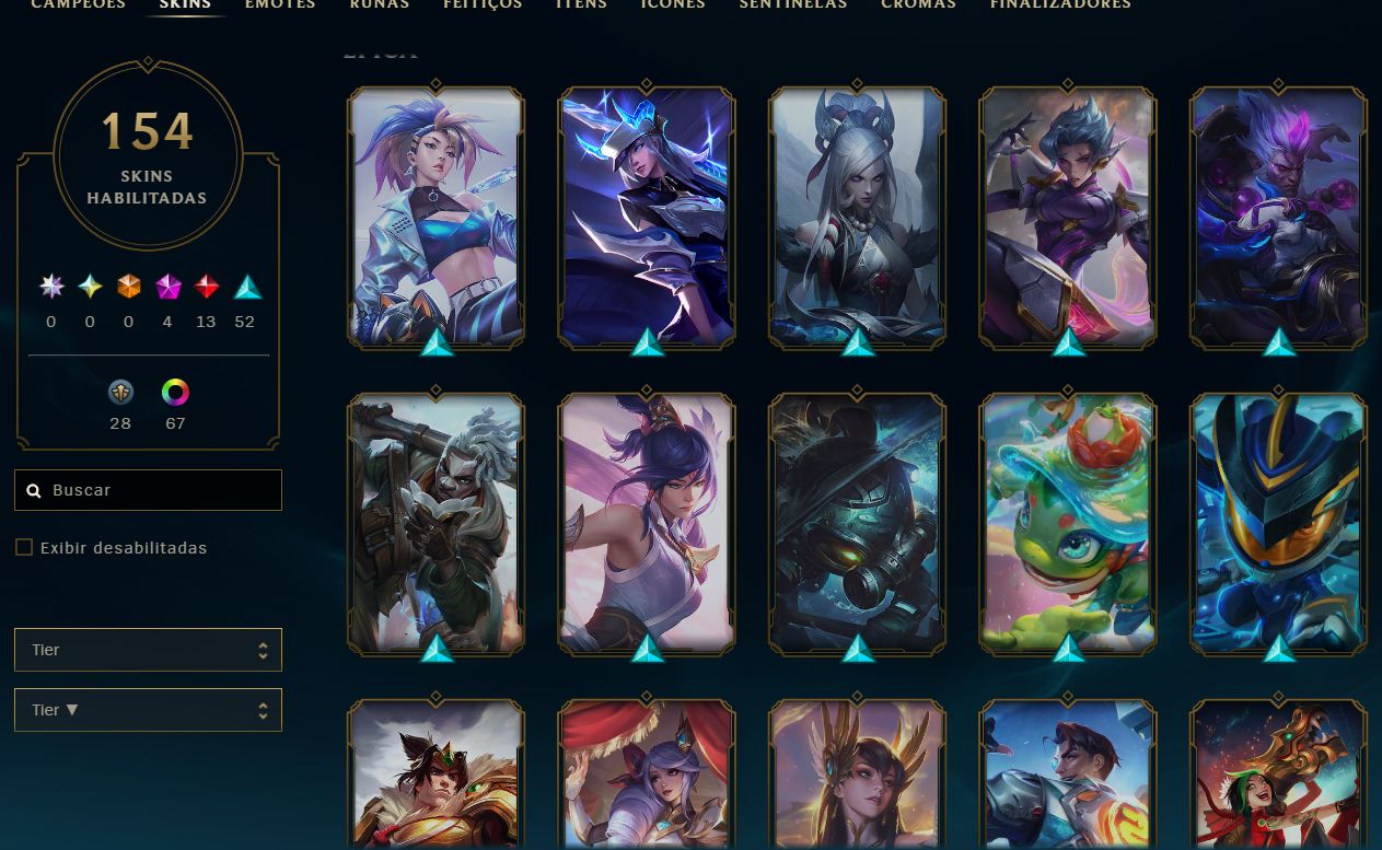 Conta League of Legends LoL e Wild Rift