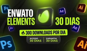 ENVATO ELEMENTS | 300 DOWNLOADS/DIA | ACESSO 30 DIAS | GARANTIA 30 DIAS