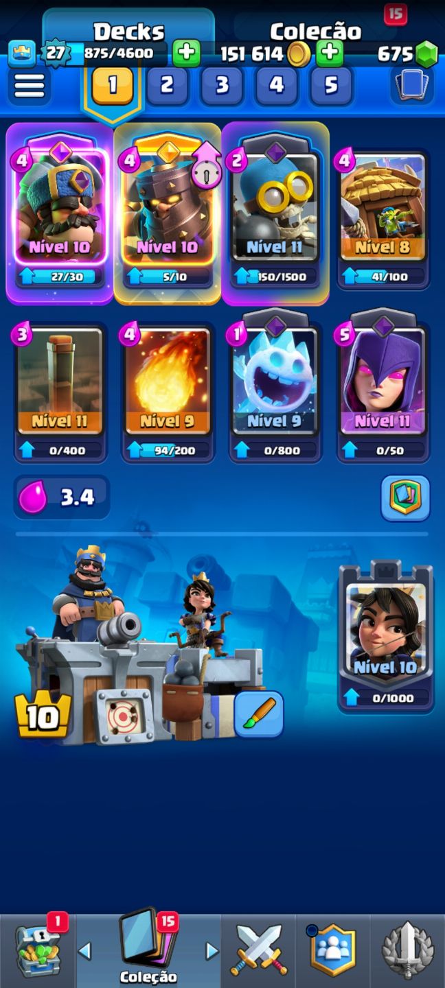 CONTA CLASH ROYALE (ARENA 13)
