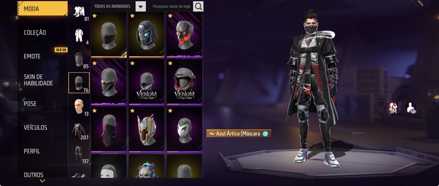 SKIN DO MANOMAX+ARMA EVOLUTIVA+ARMAS ATRIBUTADAS+PASSES DE ELITES+CONTA ANTIGA
