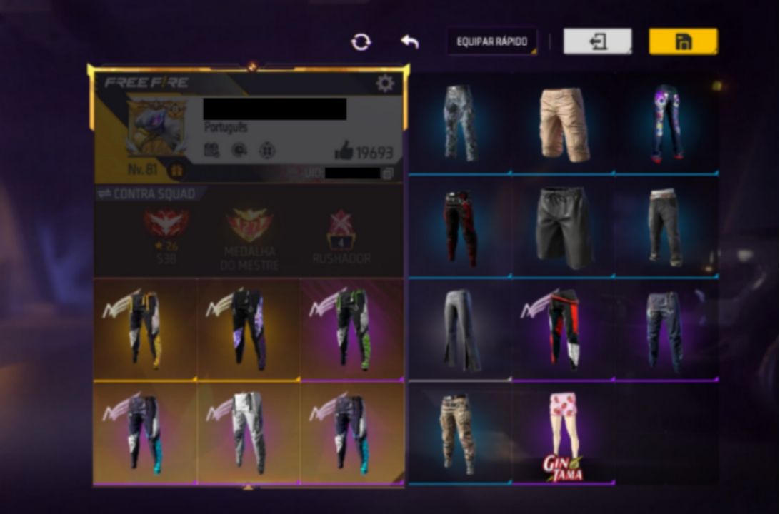 CONTA FREEFIRE | PRIME 8 | 8 ANOS | 7 ANGELICAL | EVOLUTIVAS | PUNHOS | ENTRADAS