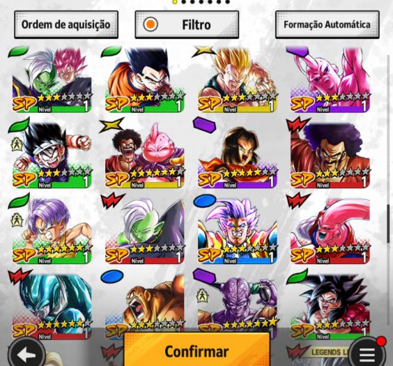 Dragon ball legends, Legend Freeza, Ultra G. Freeza com time formado PvP