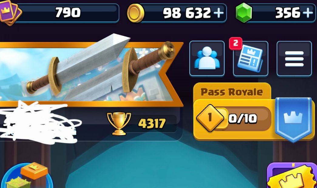 CONTA CLASH ROYALE LVL 11 | ARENA 13 | 4317 TROFÉUS | 14 LENDÁRIAS |