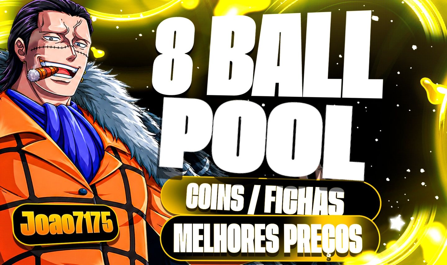 8 BALL POOL (FICHAS / ITENS /MOEDAS / CASH / COINS) PC E MOBILE CELULAR BILHAR