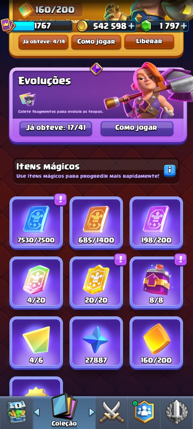 Conta Clash Royale rei nível 16