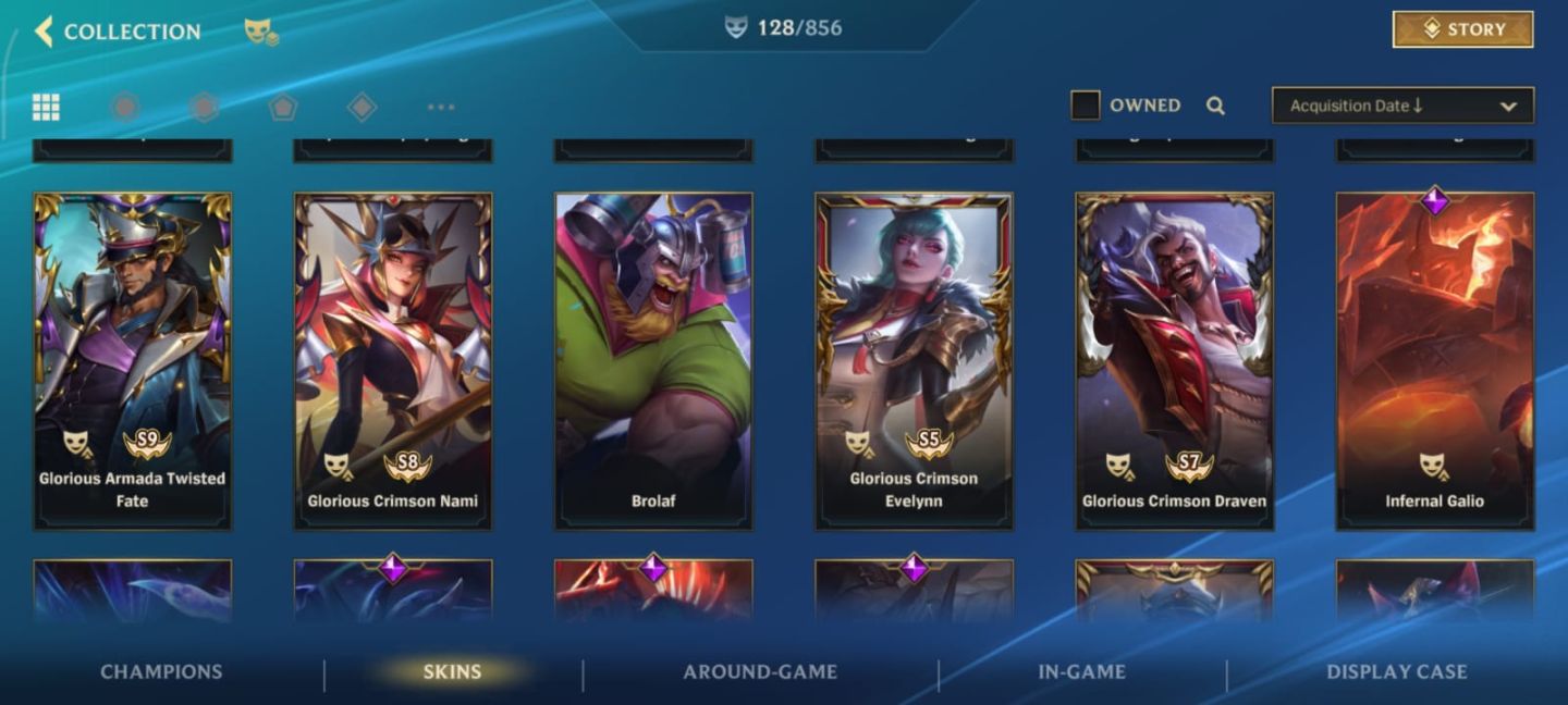 Conta Wild Rift 128 skin