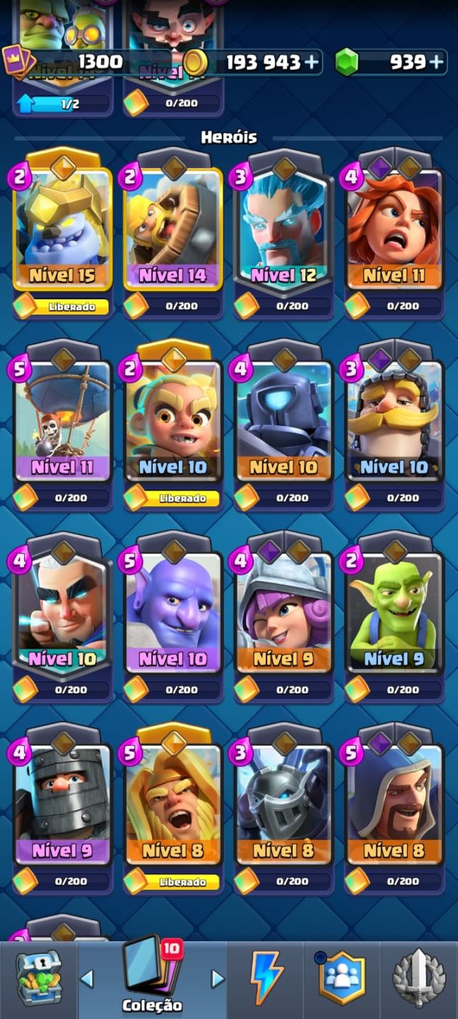 Clash Royale [CONTA] 10k troféus+ todas cartas