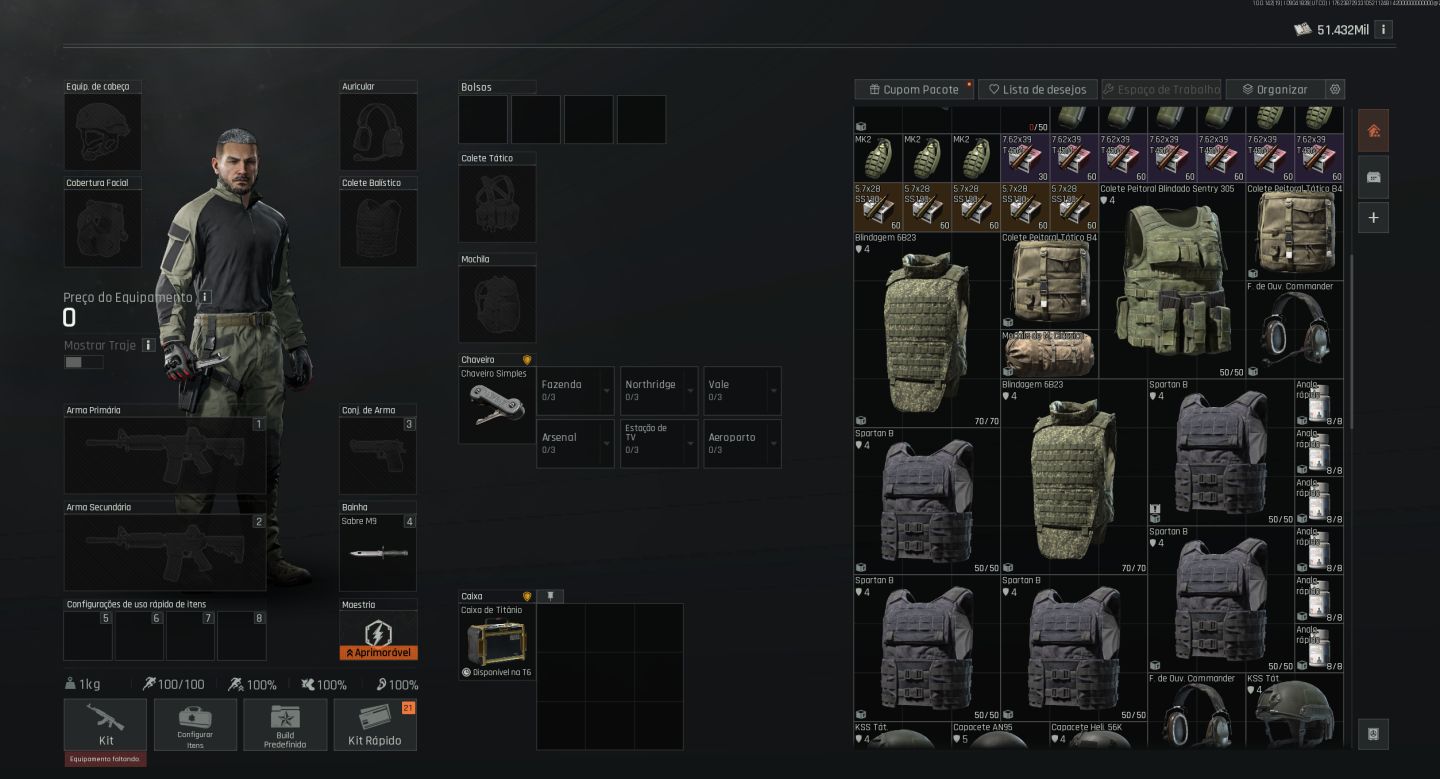 Conta7 Arena Breakout -PC- 56m basicamente tudo em KOEN - 1 LUVA - 51M de KOEN