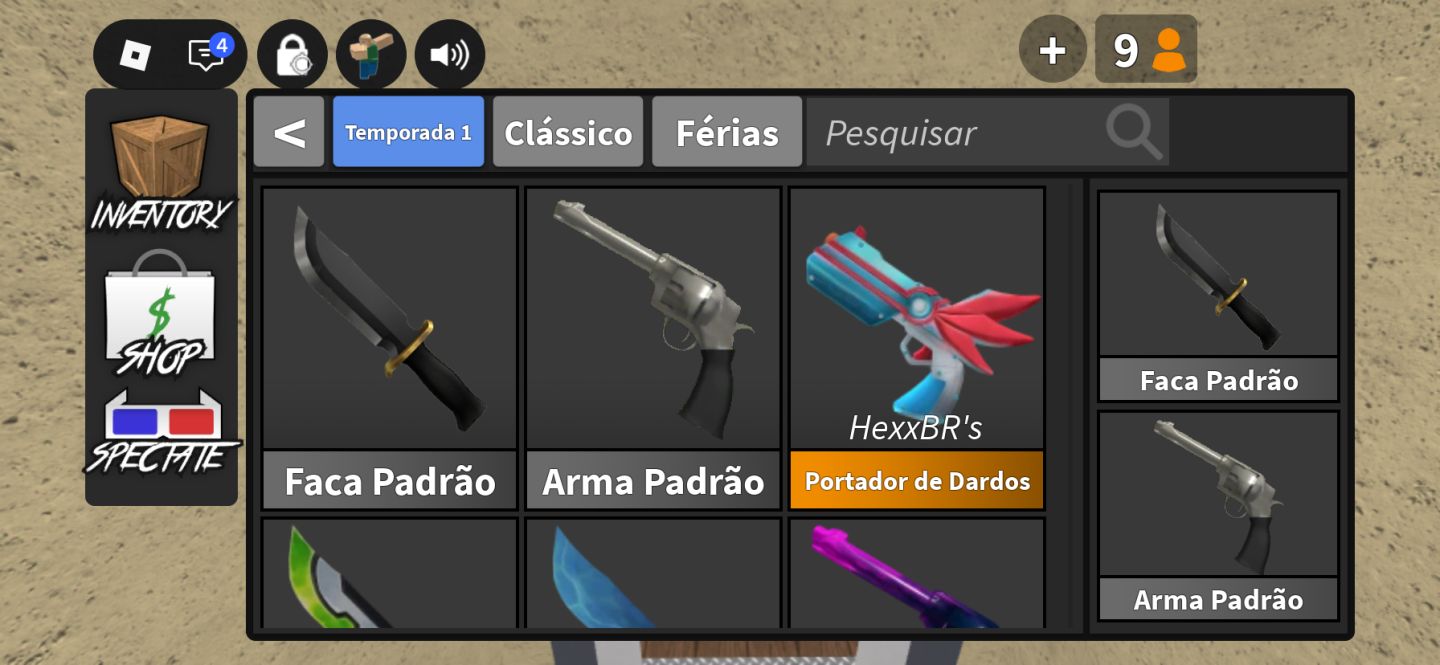 CONTA MM2 2023 RICA EM SKINS + DARK BRINGER + MUITAS ROUPAS E ESTILOS