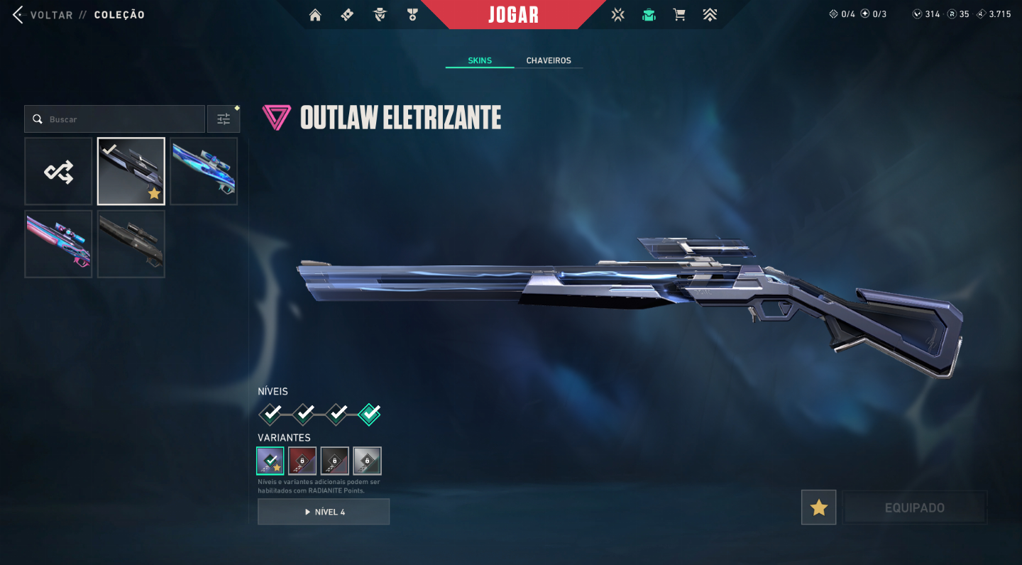 CONTA DE VALORANT IMORTAL 1 (FACA KURONAMI, VANDAL PRIMORDIUM E MAIS...).