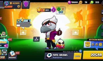 CONTA DE BRAWL STAR 42K DE TROFEU 104/105 BRAWLERS