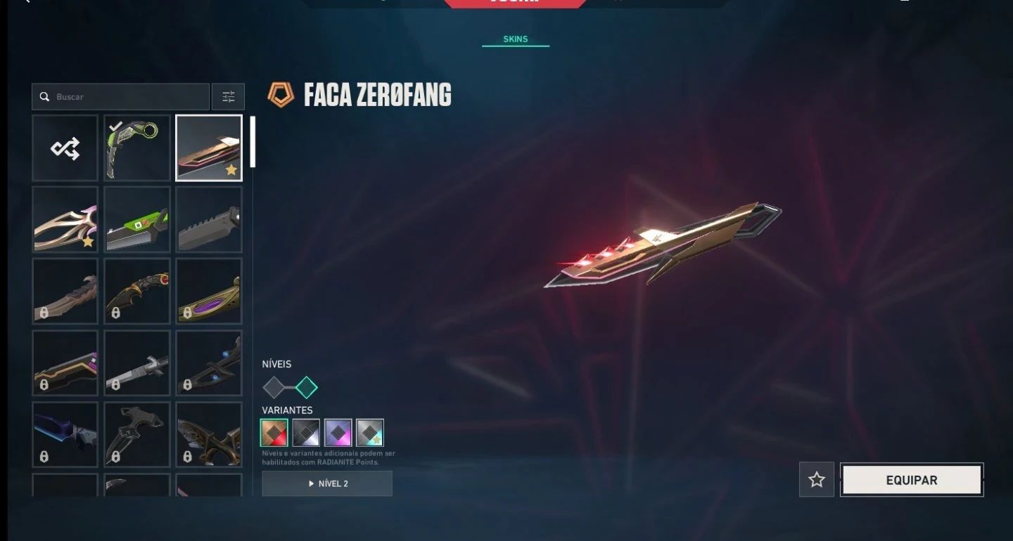 Conta Valorant Tryhard 3 facas, Vandal Kuronami Etc... (com Dados de Criação)