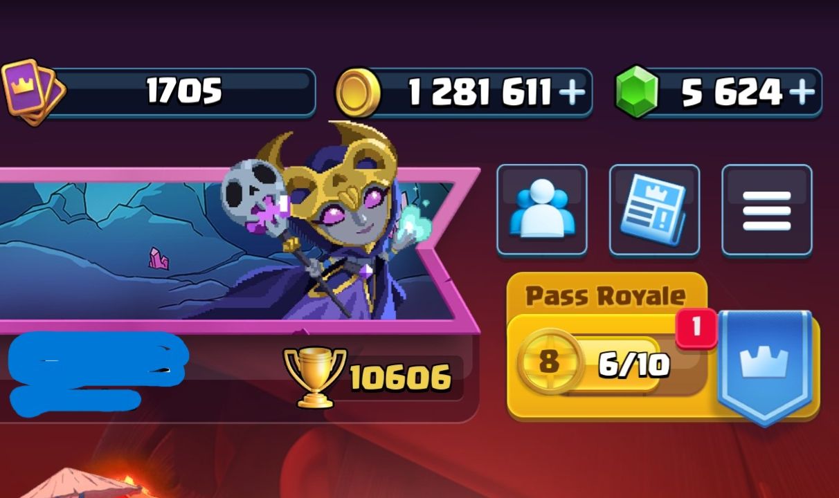 Conta Clash Royale 10,6k troféus, 5,6k gem
