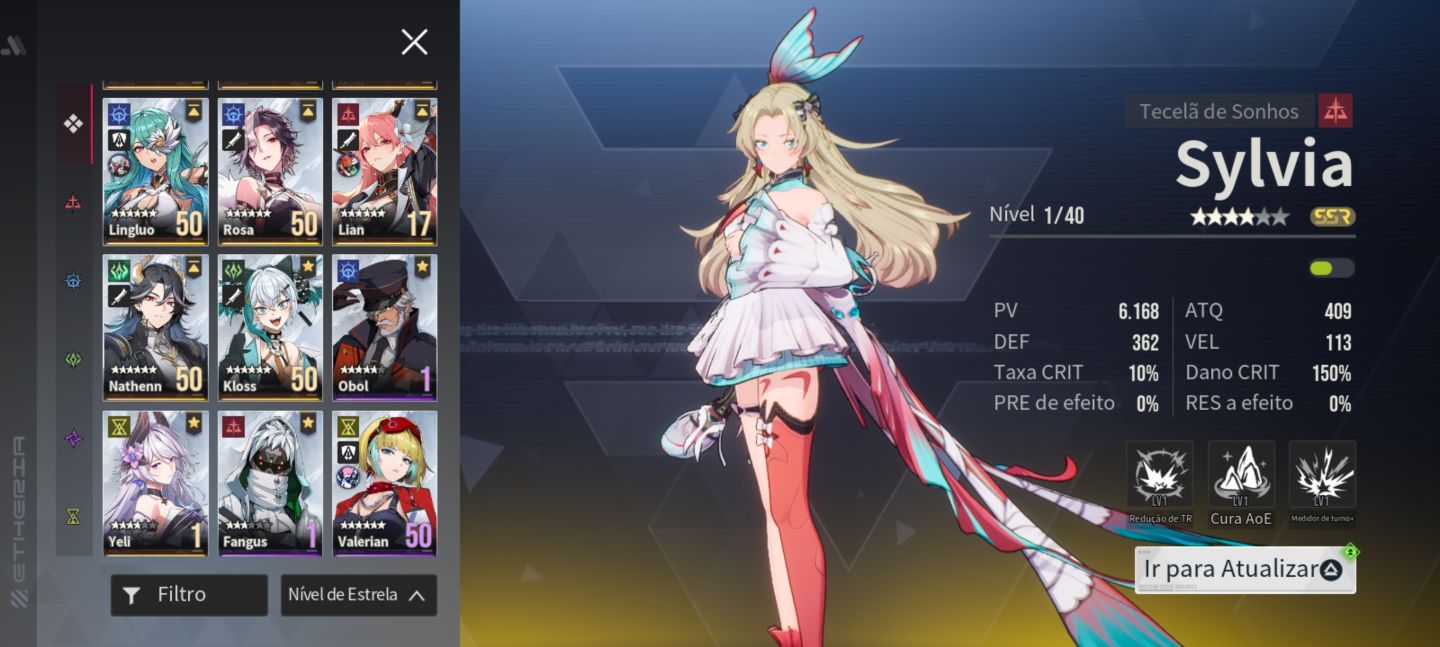 Conta Etheria restart vários SSRs