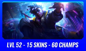 ( LVL 52 15 SKINS ) 60 CAMPEÕES MUITAS SKINS ( SERVER BR - SEM ELO )