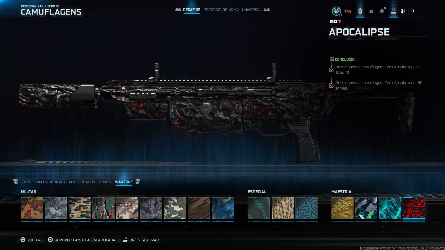 CONTA ENDGAME CALL OF DUTY: WARZONE / BO7 RANKED IRIDESCENTE