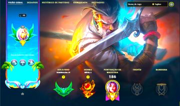 SKIN YASUO IDOSO + [ CONTA COM PASSE ATIVO ] + [ ESMERALDA COM 60 PDLS ]