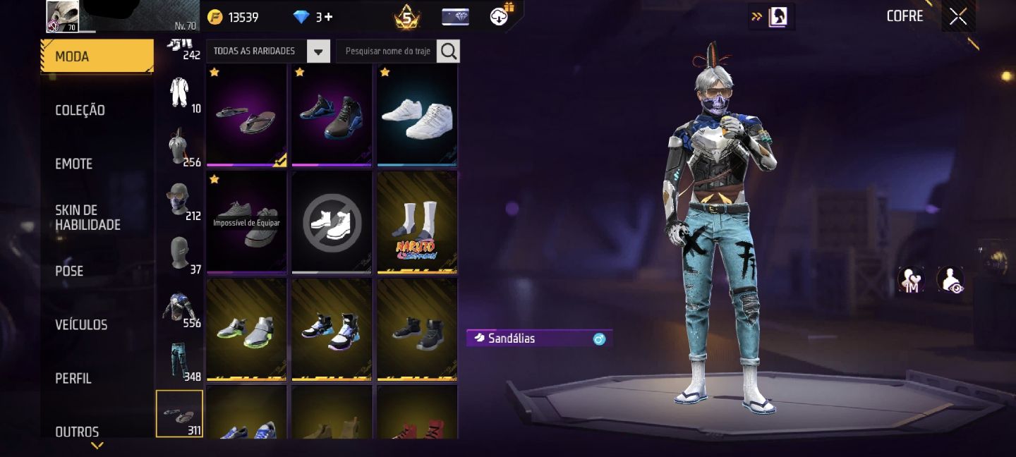 CONTA DE FREE FIRE COM 2 ANGELICAIS, FITINHA, muitas PARCERIAS e muito mais