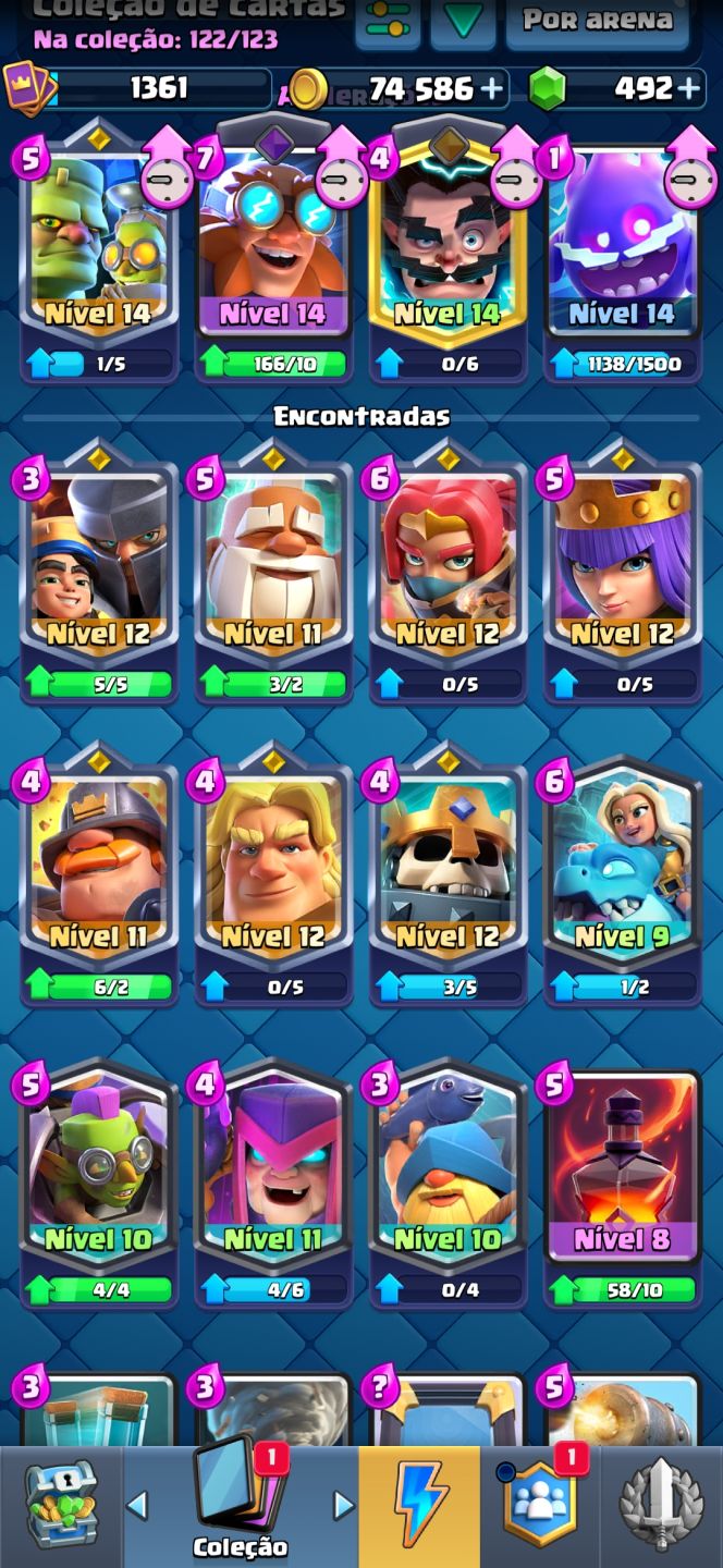 CONTA CLASH ROYALE 9630 TROFÉUS | NÍVEL 14 | CARTAS MÁXIMAS