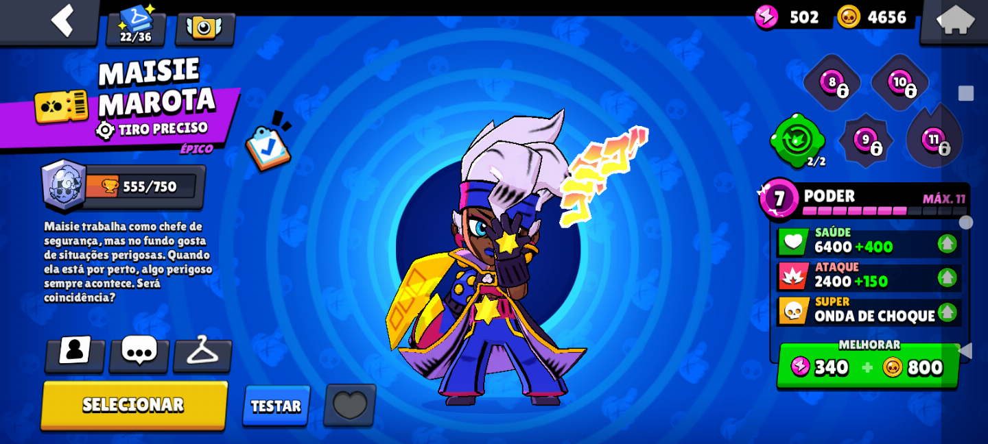 Conta Brawl Stars 40K Troféus + 700 GEMAS | Muitas Skins Épicas | Conta TOP!