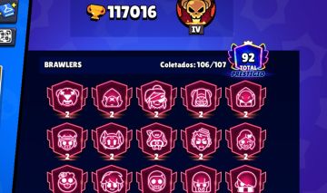 Conta com 117k de troféus brawl stars