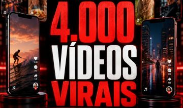 4.000+ Vídeos Virais Sem Rosto para TikTok, Reels e Shorts