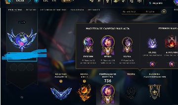 CONTA LOL 337 SKINS CONTA RARA LVL 670