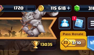 Conta braba de Clash royale