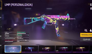 CONTA FREE FIRE UMP ROXA + ANGELICAL
