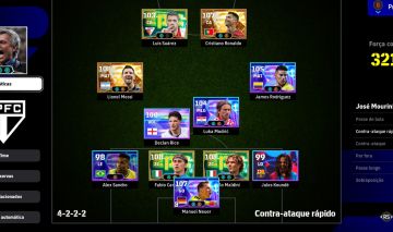 CONTA EFOOTBALL COM MESSI 110,CR7 108, E BOX DO MALDINI