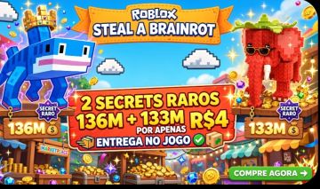 SECRET 136M - 618K/S + 133M DIAMANTE - ROUBE UM BRAINROT - R$4