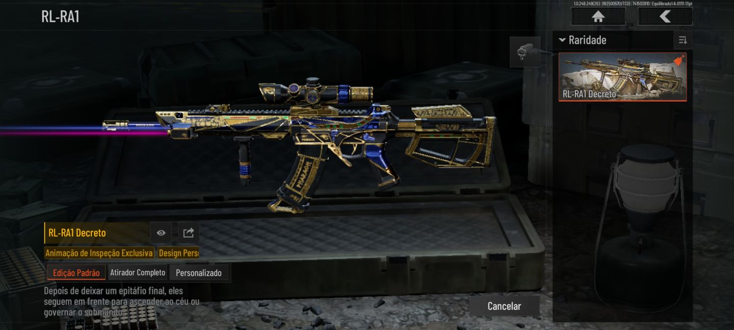 Conta Arena Breakout LV 20 com algumas Skins !!