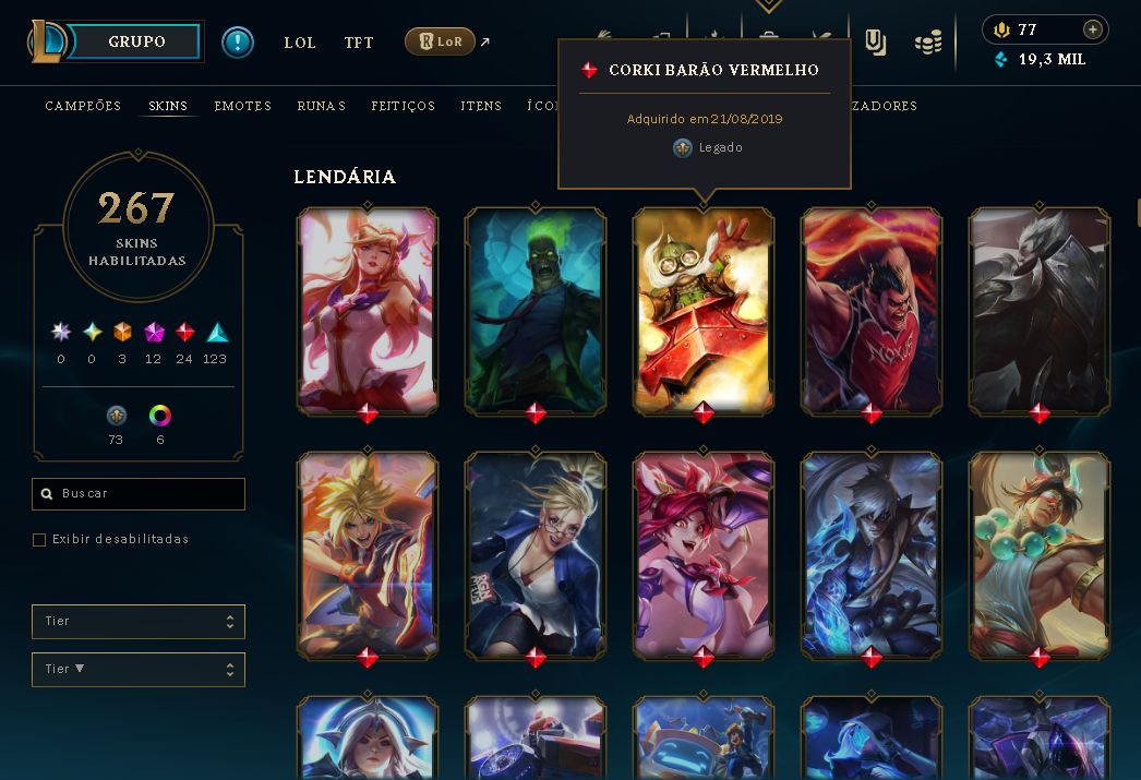 CONTA LEAGUE OF LEGENDS MUITO BOA PRECINHO MUITO BOM PRA SAIR AGR CONTA OURO 2
