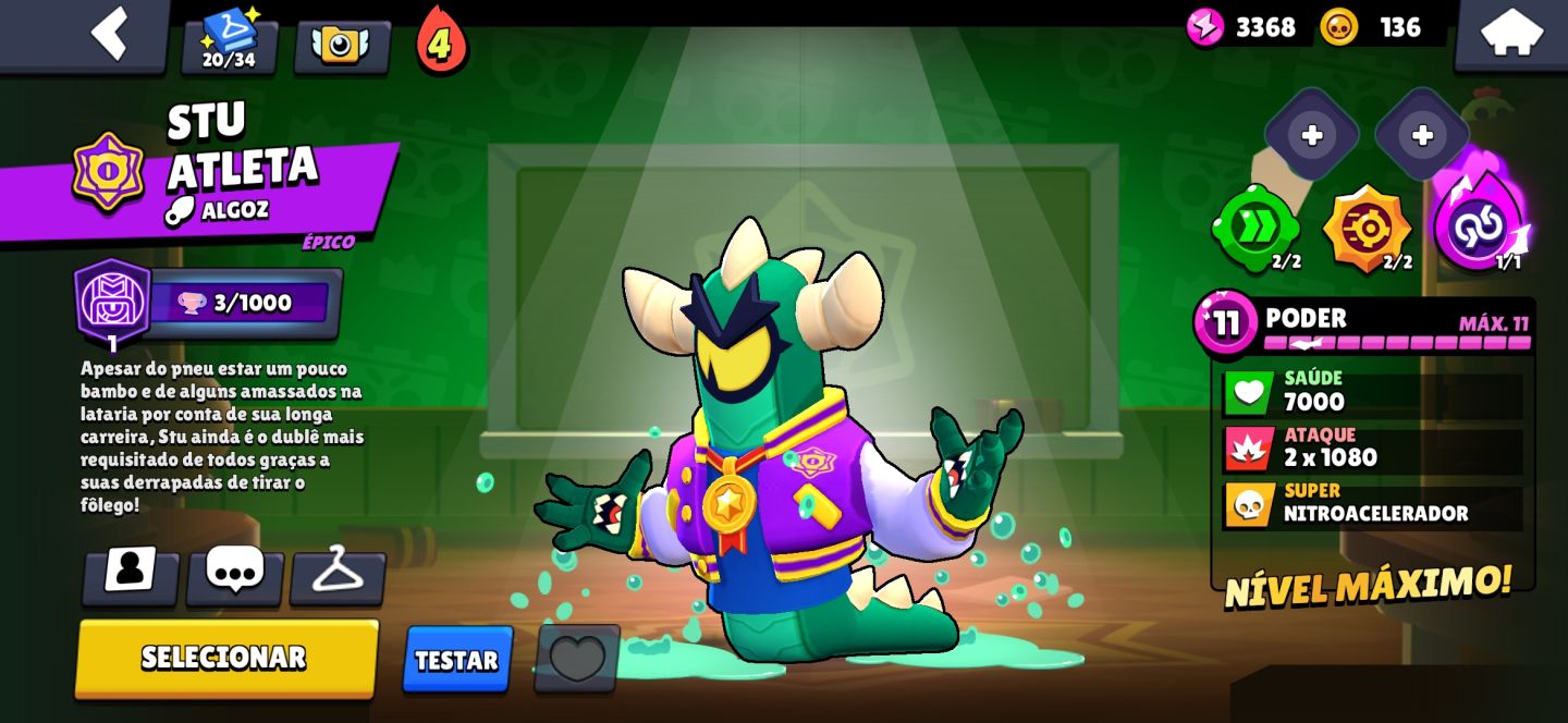 CONTA BRAWL STARS COM 23K TROFÉUS ACUMULADOS E 54 BRAWLERS DISPONÍVEIS