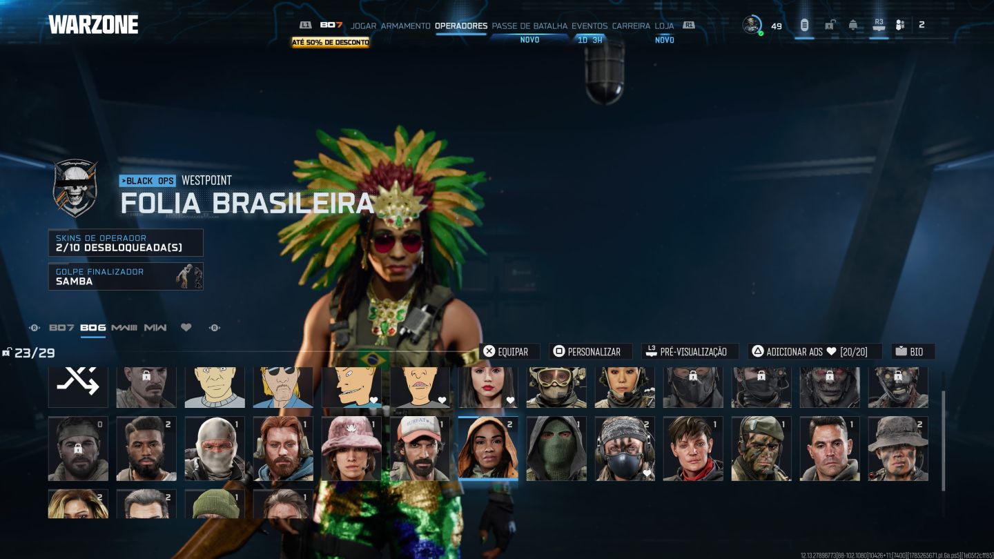 Conta rara warzone capitao patria
