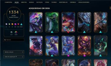 1334 SKINS NO LOL + SKINS VALORANT/TFT | PASSE ATIVO | DADOS DE CRIAÇÃO