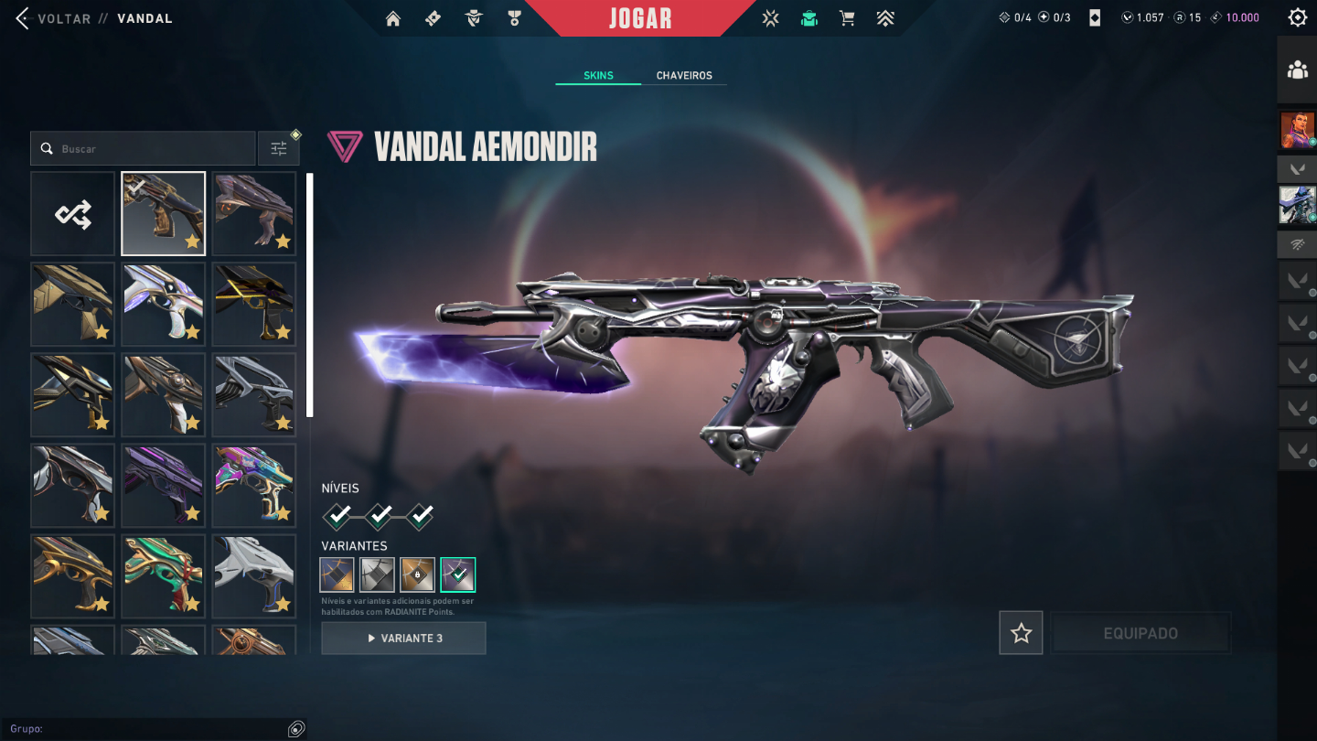 Conta ascendente full acesso com +8k em skins