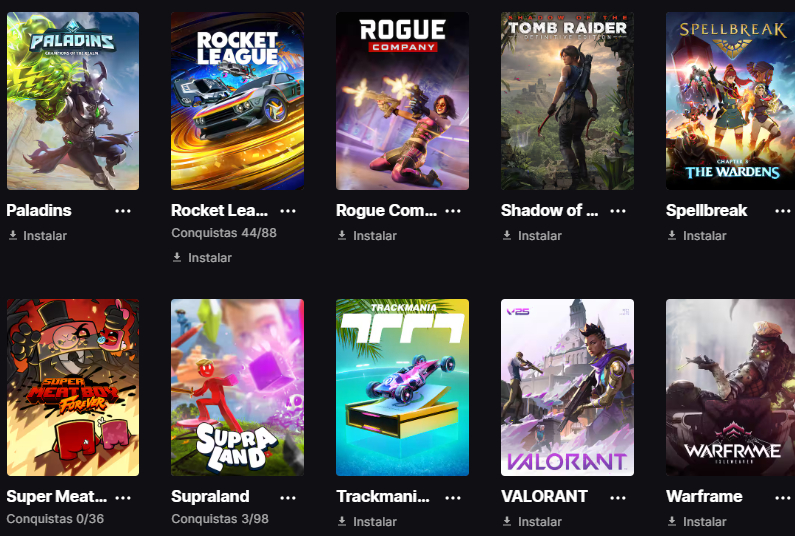 CONTA FORTNITE COM JOGOS EPIC!!!