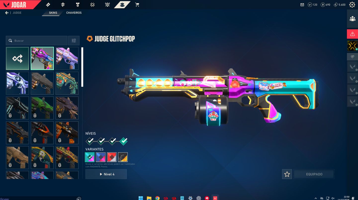 CONTA VALORANT CHEIA DE SKINS