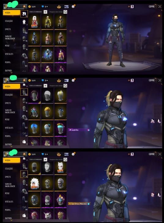 Conta Free Fire 6 Anos - 223 Peitorais - Level 65 - UMP Atributada - Conta Antig
