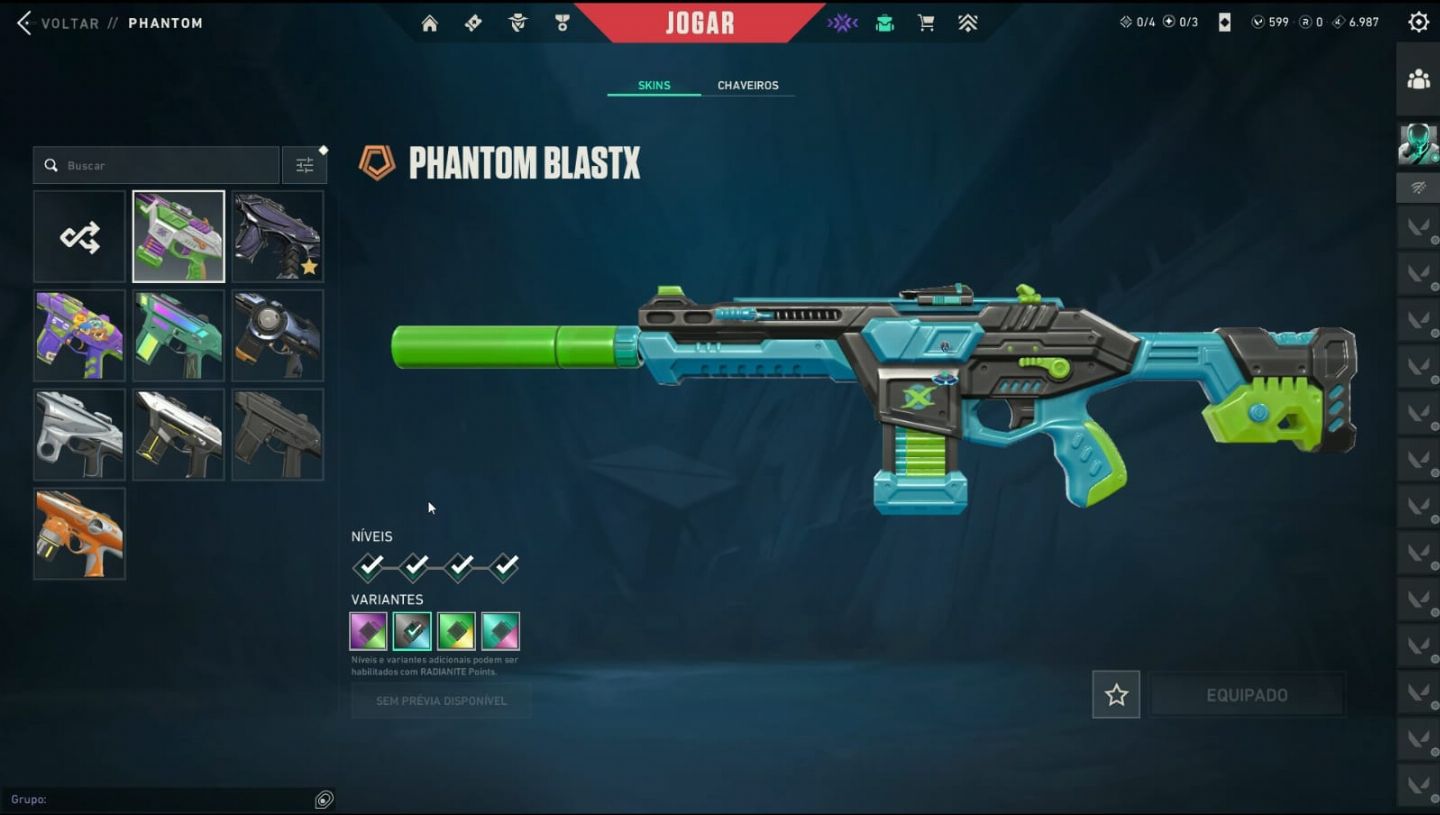 Conta valorant desde o Beta, mais de 2K em skins, ultimo elo ascendente 3
