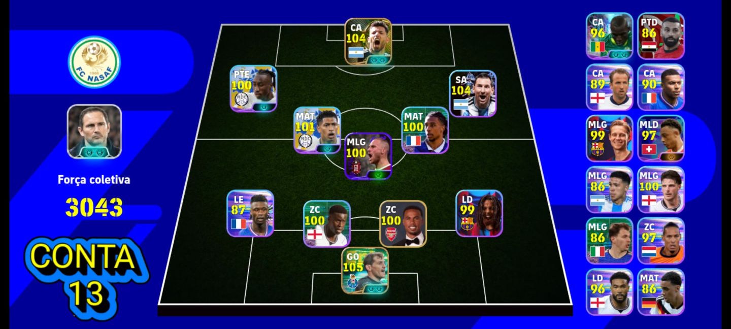 CONTAS EFOOTBALL MOBILE| COM NEYMAR BLITZ CURLER DO SANTOS
