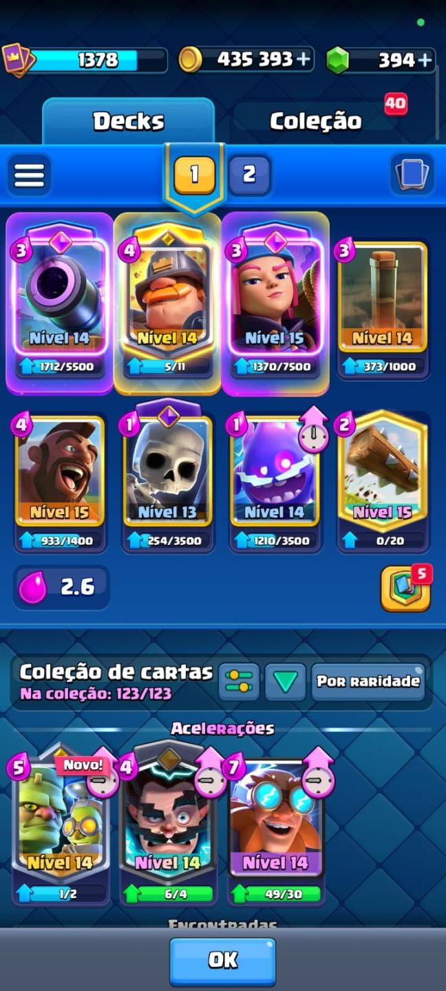 CONTA SUPERCELL COM CLASH ROYALE E OFF CLANS COM COMPROVANTES DE COMPRAS